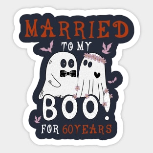 Funny 60th Wedding Anniversary October 60th Anniversary Sticker